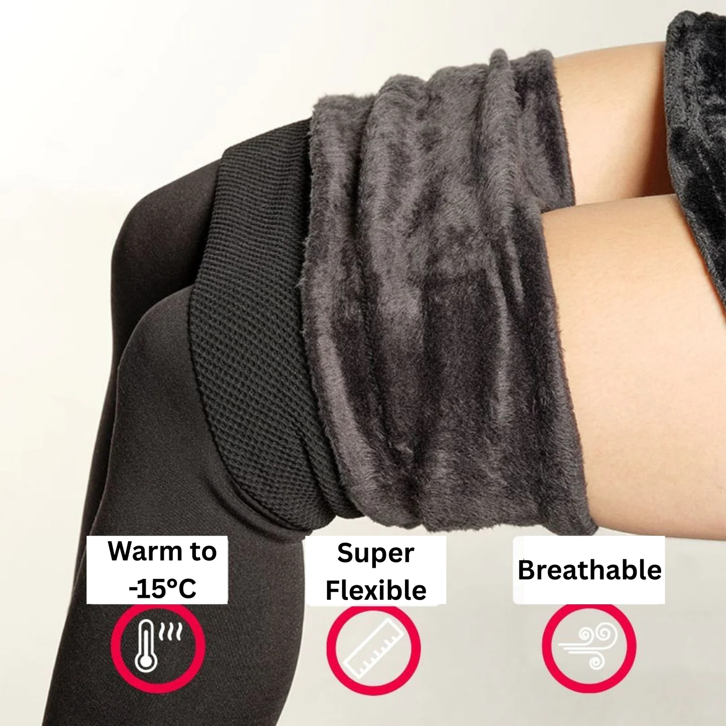 Warme Fleece-Winterleggings