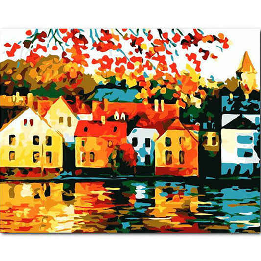 Paint by Numbers | Abstract Houses