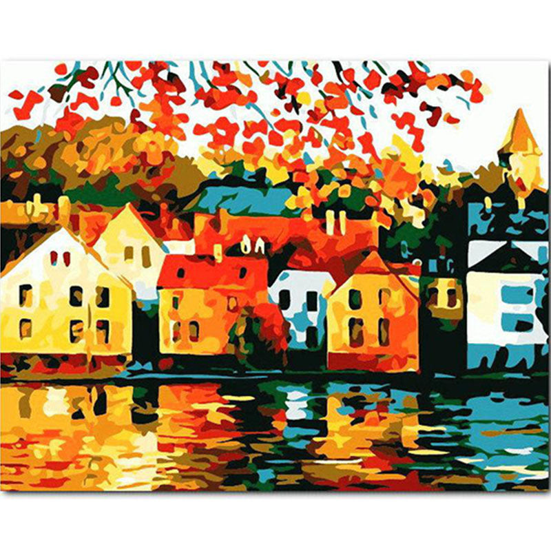 Paint by Numbers | Abstract Houses