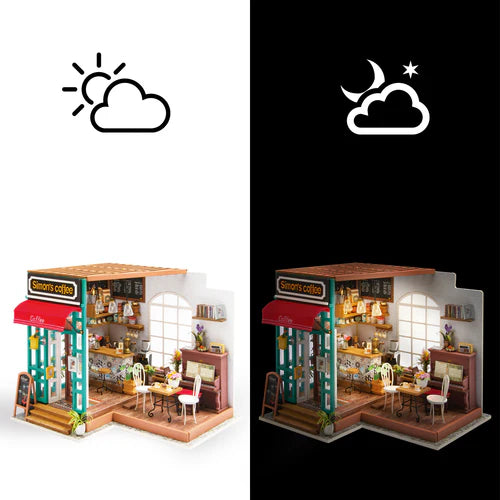Simons Café | Miniatur-Bastelset mit LED