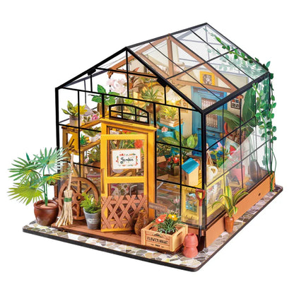 Lottas Blumenhaus | Miniatur-Bastelset mit LED 