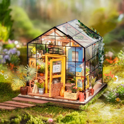 Lottas Blumenhaus | Miniatur-Bastelset mit LED 