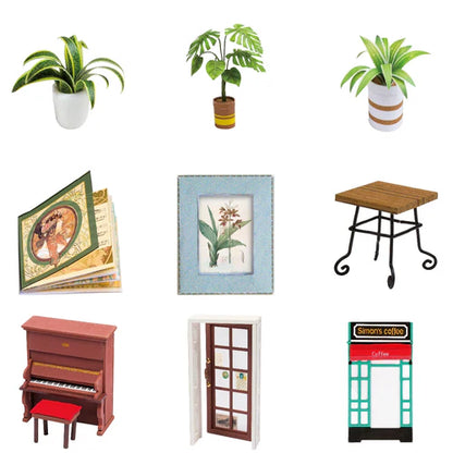 Simons Café | Miniatur-Bastelset mit LED 